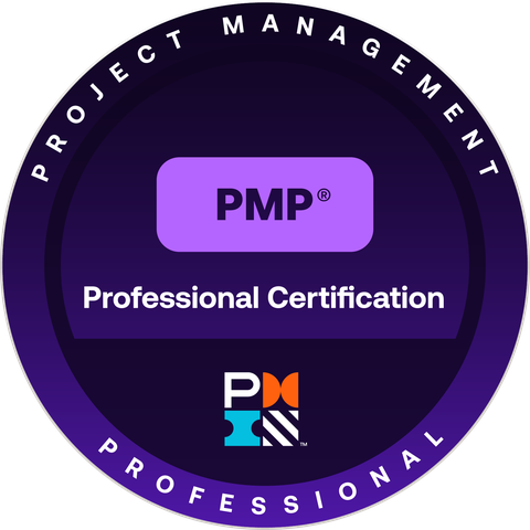 PMP Professional Certification badge, Project Management Institute